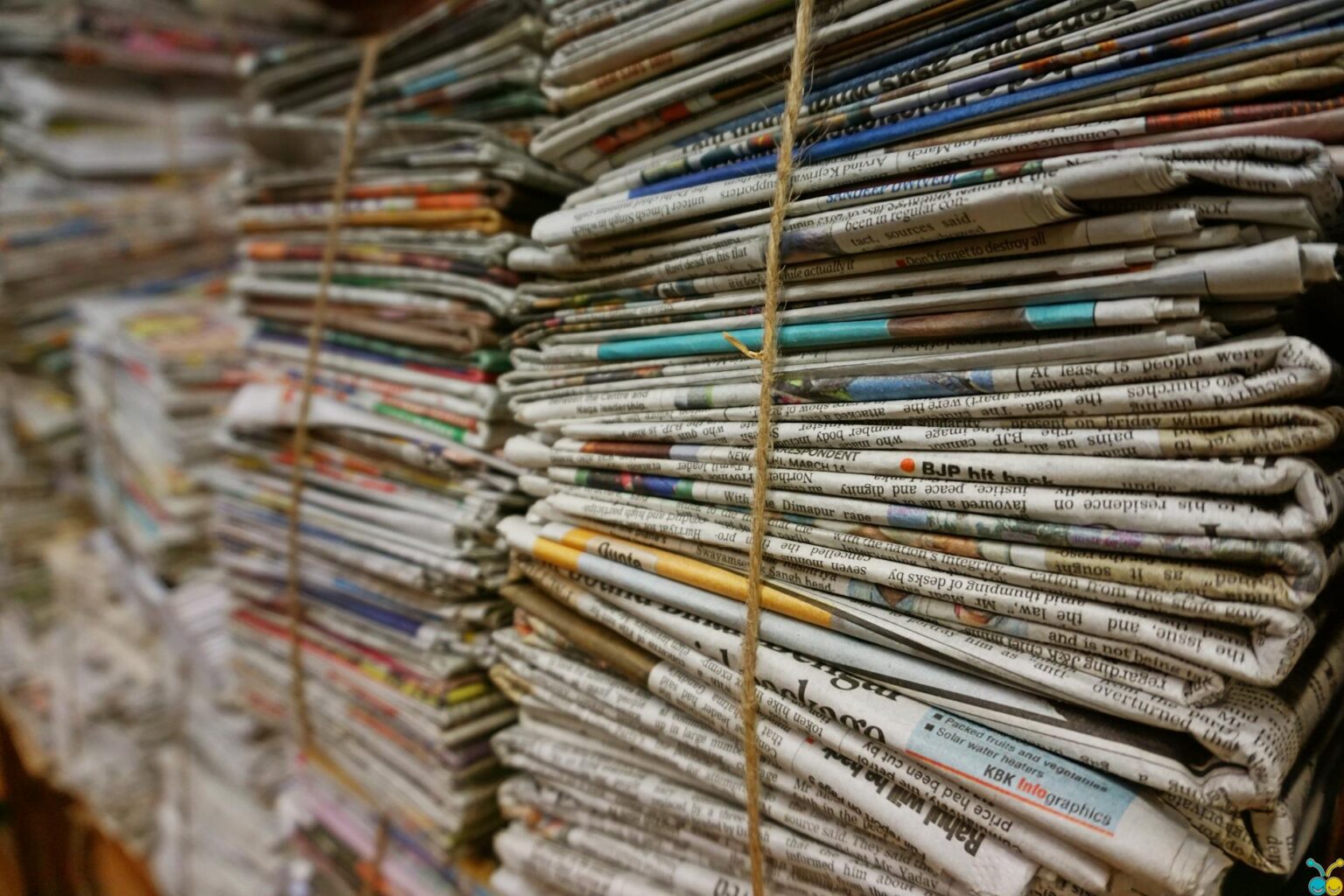 Major News Organizations Form Alliance Against AI Content Scraping Stack of newspapers representing traditional media organizations forming alliance
