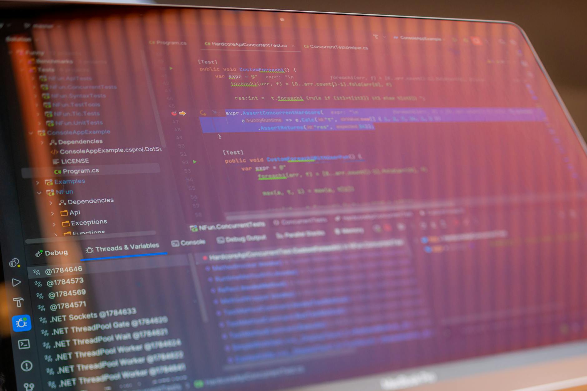 Computer screen showing code representing technical measures against AI scraping