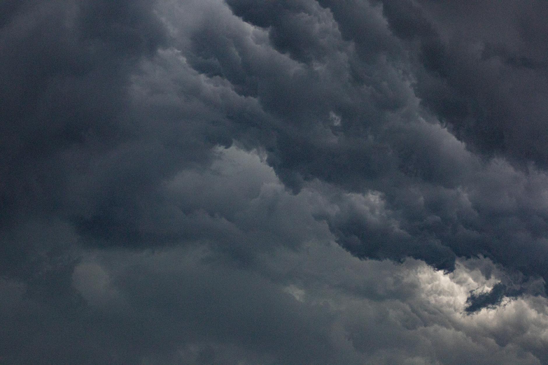 Dramatic storm clouds formation in sky showing weather patterns