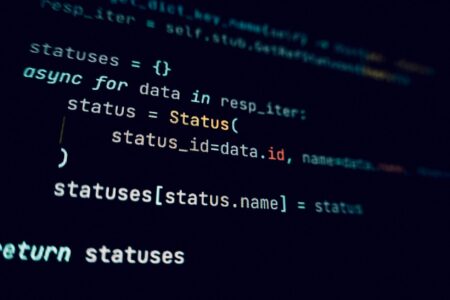 Software Security Moves Left: Building Defenses Before Code Creation Developer working on secure code implementation at computer workstation