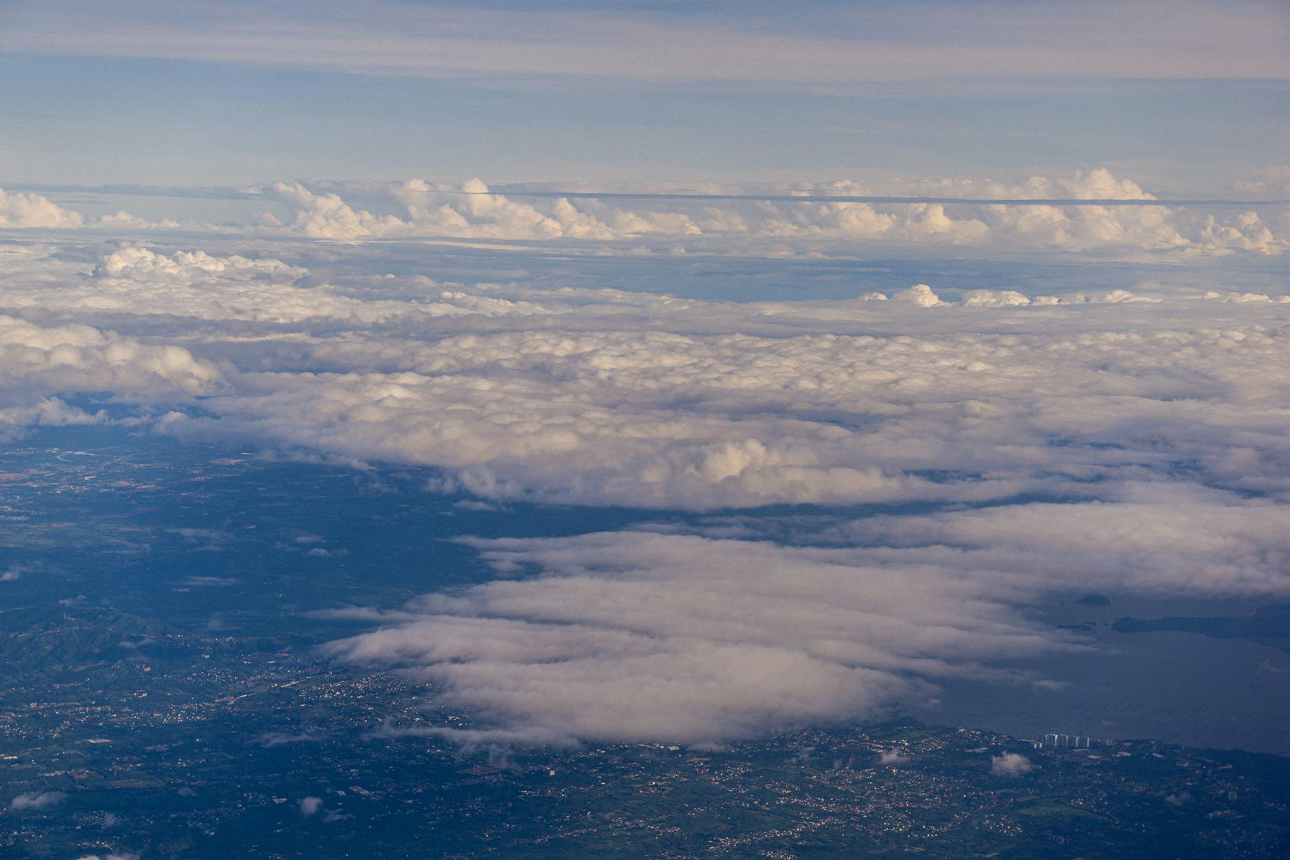Earth viewed from orbit showing curvature and atmosphere