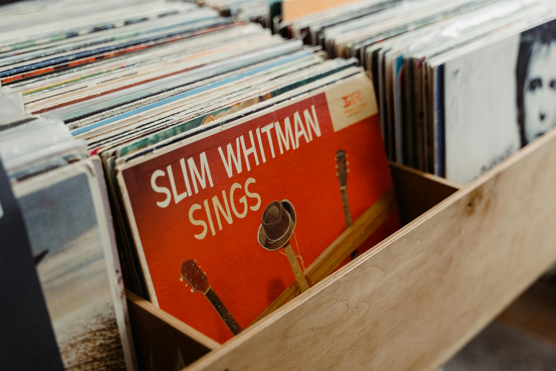Collection of vintage vinyl records representing music discovery