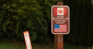Border surveillance equipment along international boundary fence