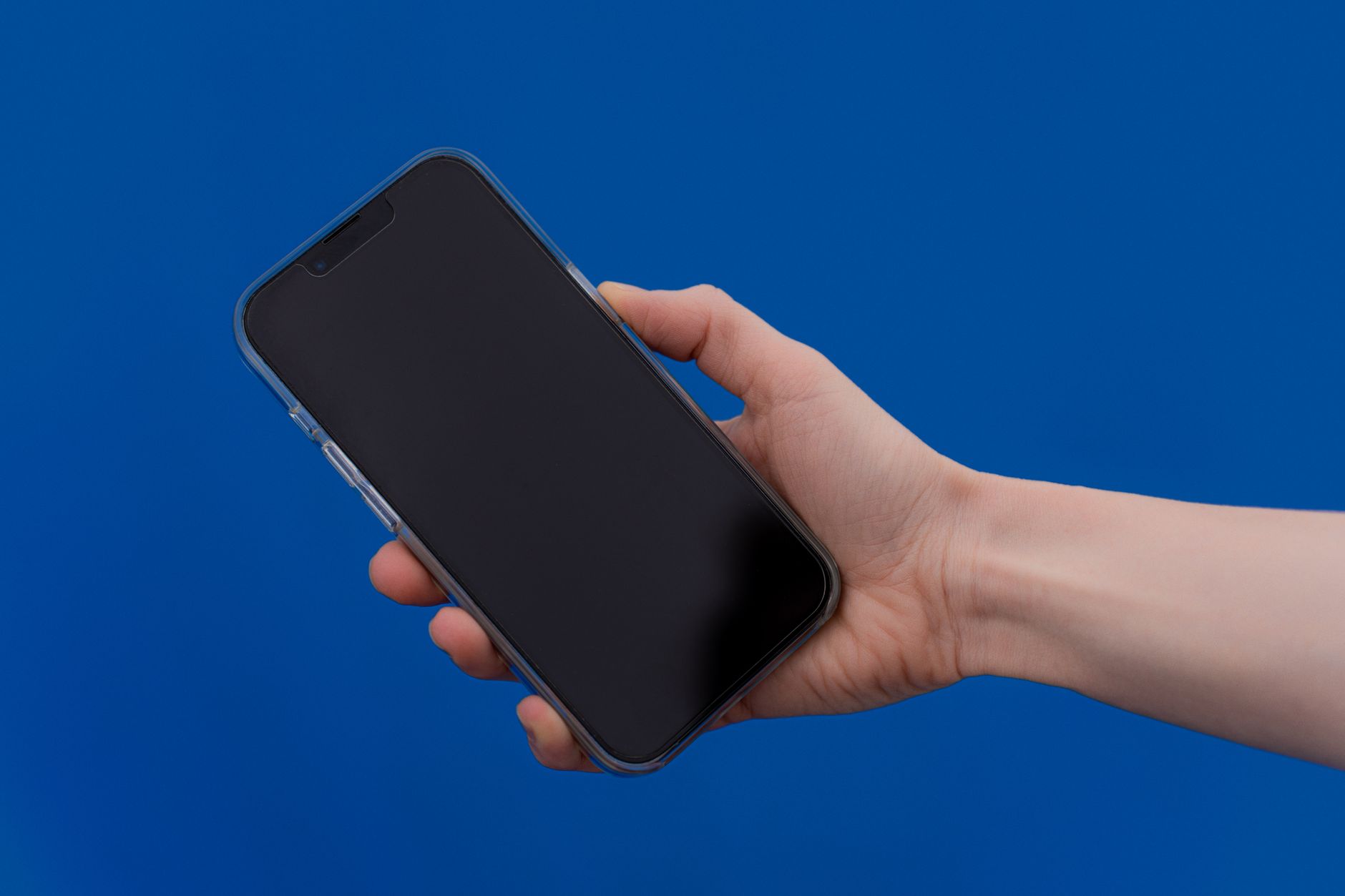 A modern Samsung smartphone displayed on a clean surface