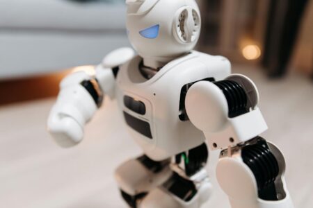 NVIDIA Builds a Full Humanoid Robot Platform Around Jetson Thor Humanoid robot standing in a research laboratory environment