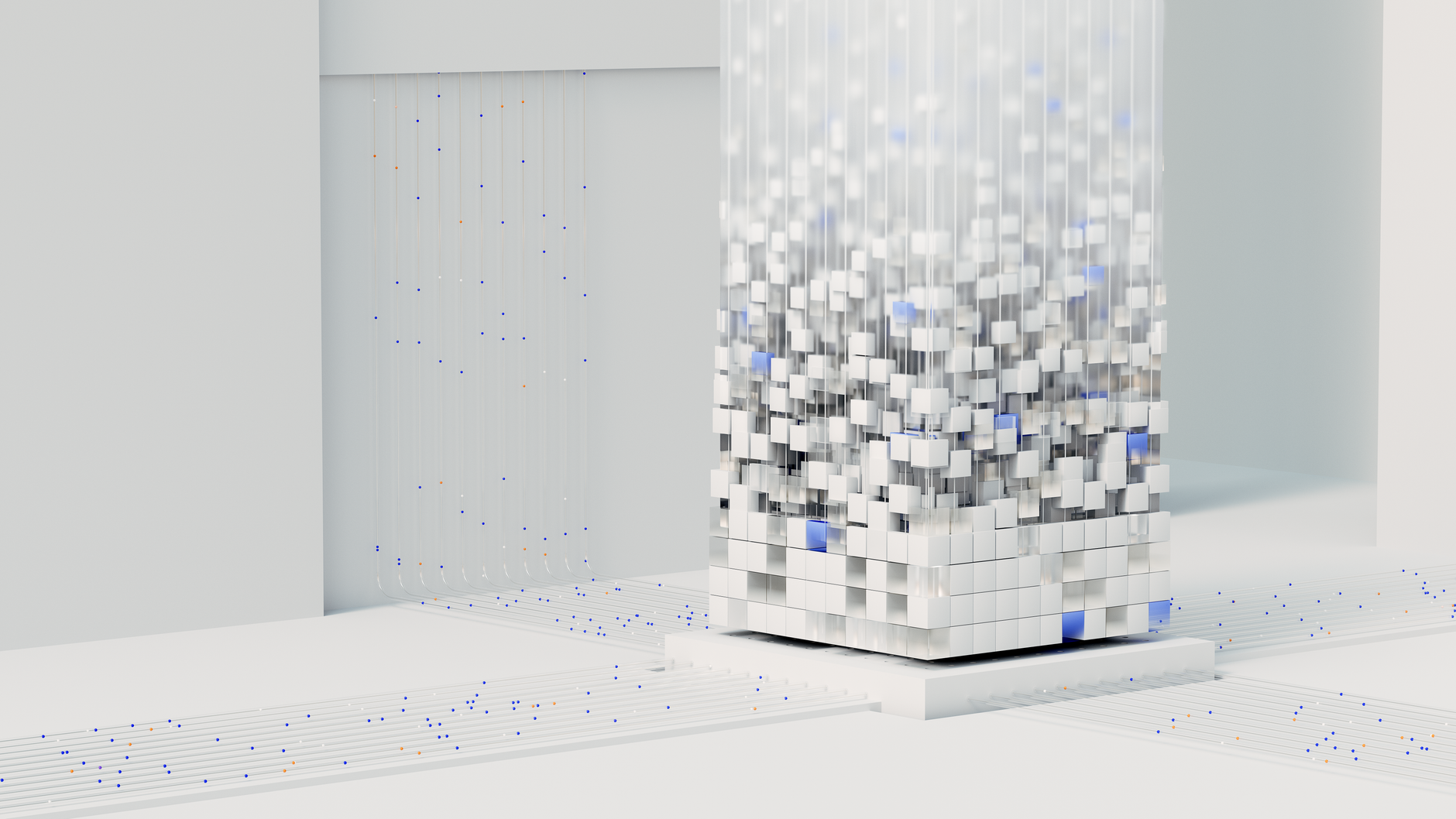 Glowing server rack representing AI infrastructure and autonomous system behavior