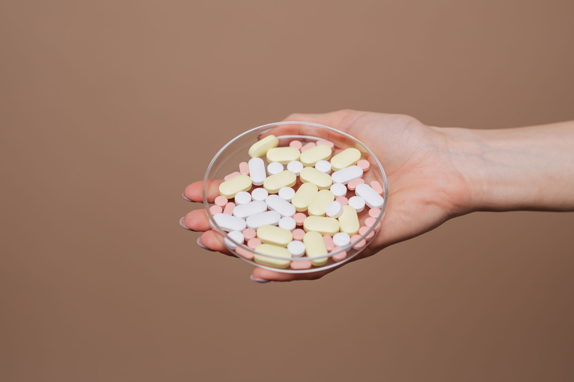 Close-up of pharmaceutical compounds and molecular research materials