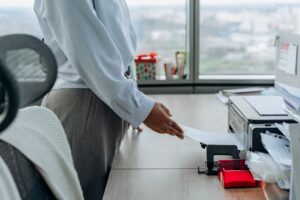 Google Restructures AI Leadership in Major Executive Shake-Up Modern tech company office interior representing AI organizational restructuring