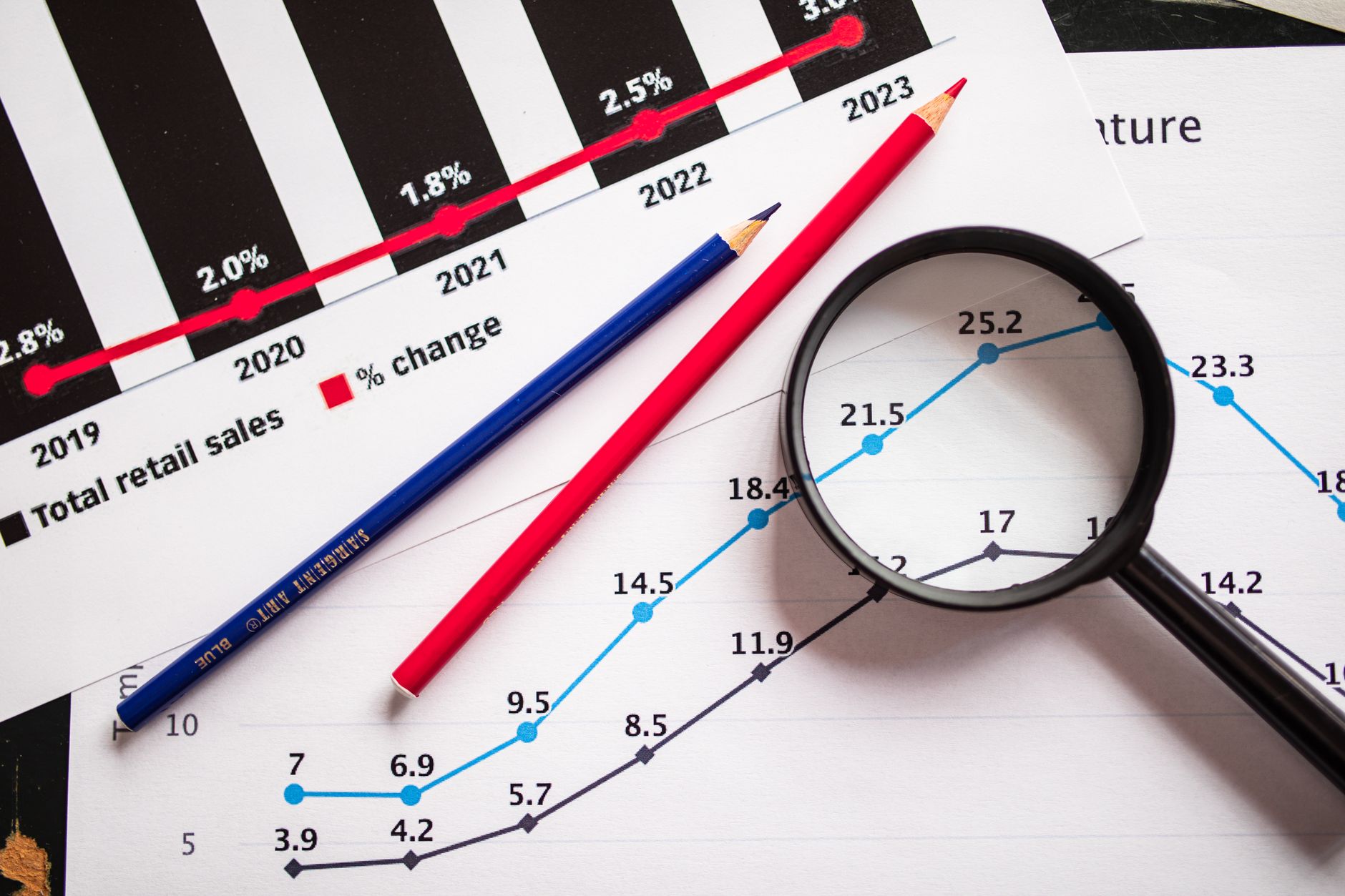 Entrepreneur reviewing financial metrics and charts on a laptop screen