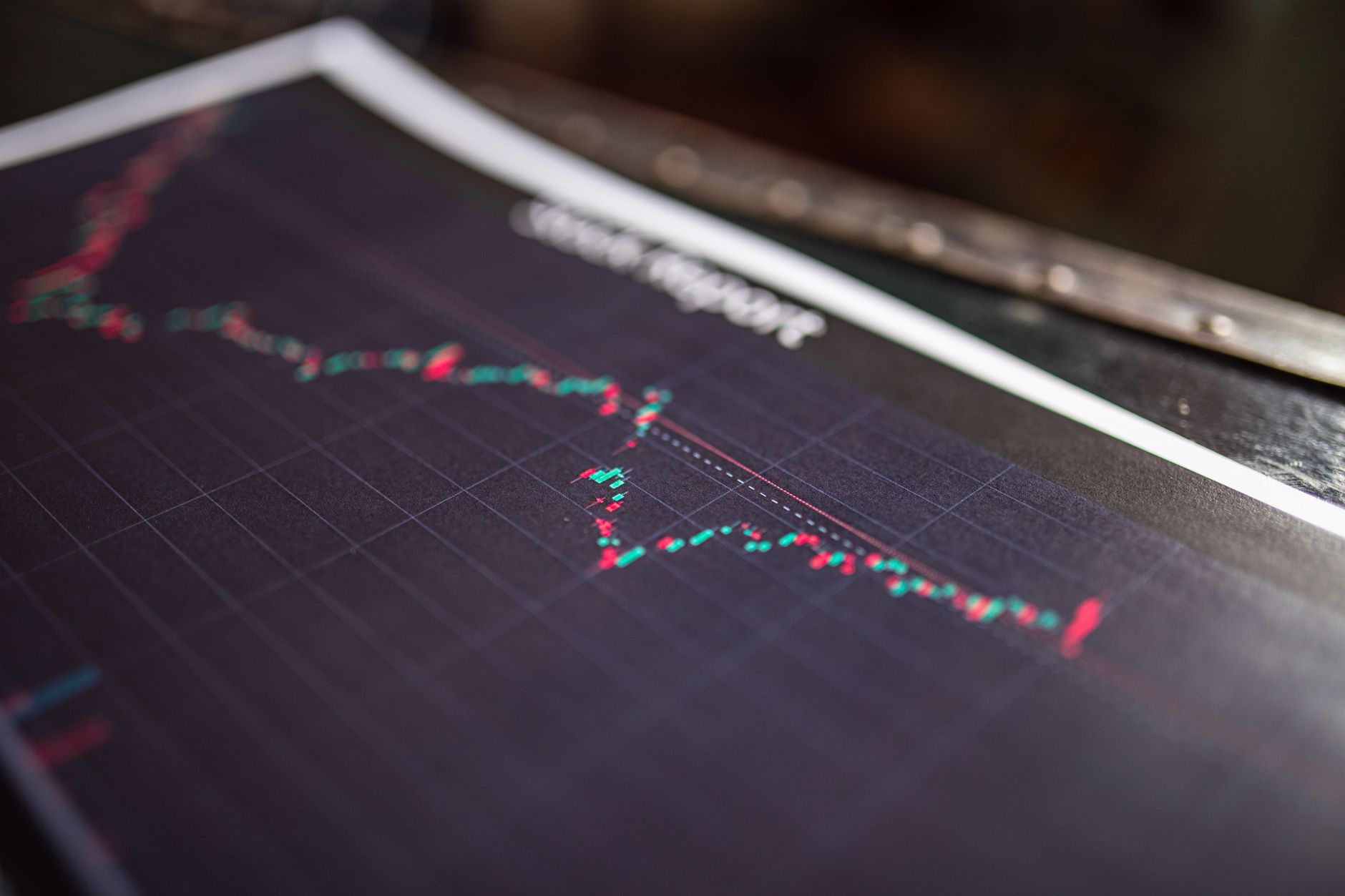 Financial charts and graphs representing company valuation and market activity