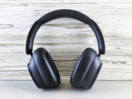 Sennheiser Momentum 5: Battery Life Sets It Apart Premium over-ear wireless headphones resting on a table