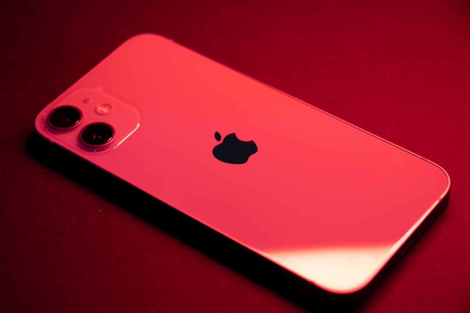 Close-up of an iPhone screen showing battery percentage in the status bar