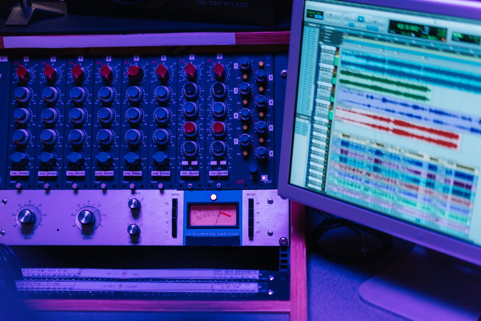 Close-up of audio settings interface on a computer screen