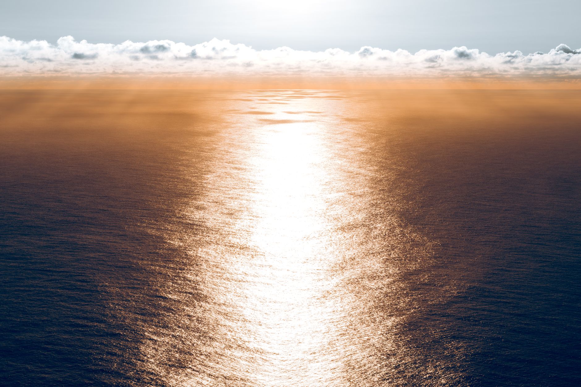 Aerial view of the open Indian Ocean horizon showing vast water expanse