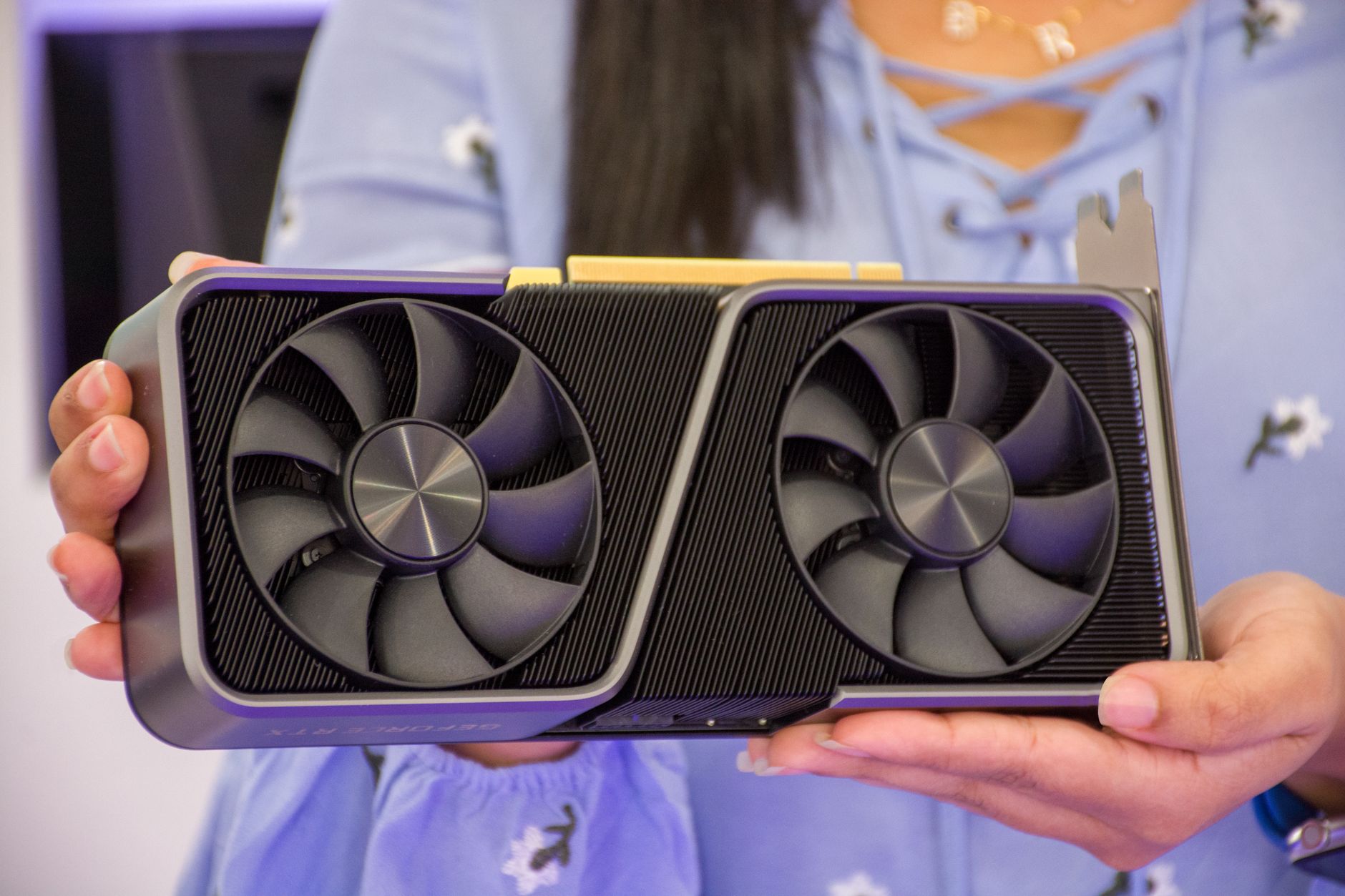 Close-up of GPU hardware components used in AI computing