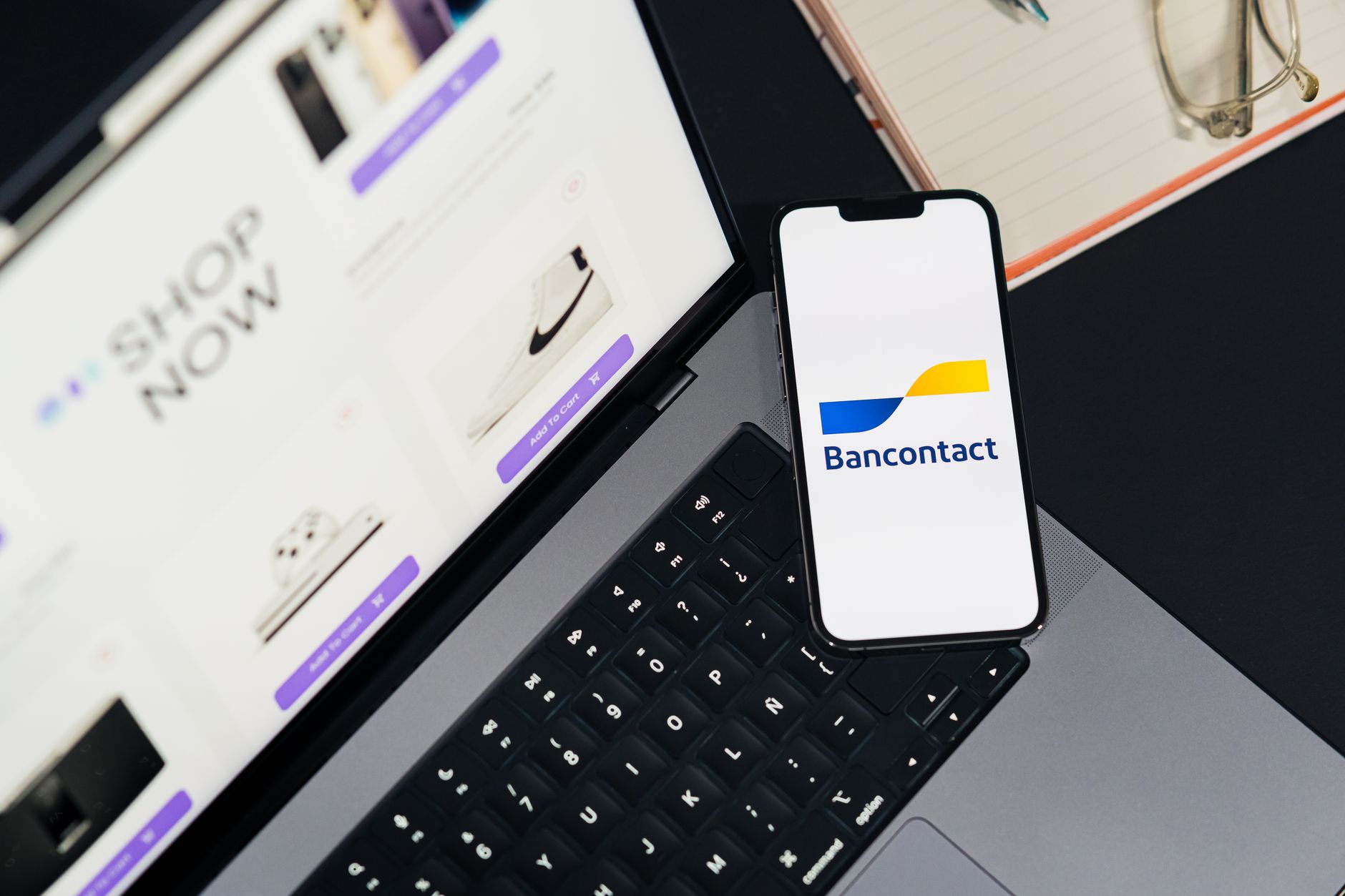 Person using a fintech banking app on a smartphone
